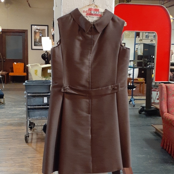 Vintage Richard Frontman Brown slvs dress - Picture 4 of 9